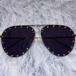 Studded rhinestone aviators